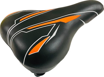 ShreNik Bicycle Saddle/Seat Cycle Suspension Springs PU Form Mountain Bikes Black-Orange Saddle(Orange)