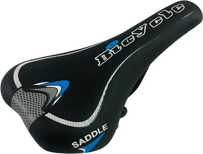 ShreNik Cycle Seat for 24-29 Inch Comfortable Padded Form Graphic Design Bicycle Saddle(Black)