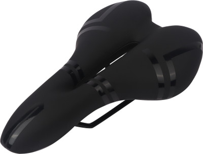 SHIVEXIM Mountain MTB Saddle Comfort Very Soft Leather Cushion Bike Saddle PU Leather Saddle(Black)