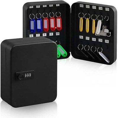 Betlex Key Cabinet Wall Mount,Locking Key Organizer,Key Storage Lock Box with Code Safe Locker(Key Lock)