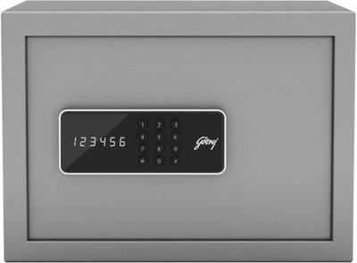 Godrej Forte Pro 15 Litres Digital Electronic Safe Locker for Home & Office with Motorized Locking Mechanism - Grey Safe Locker(Digital)