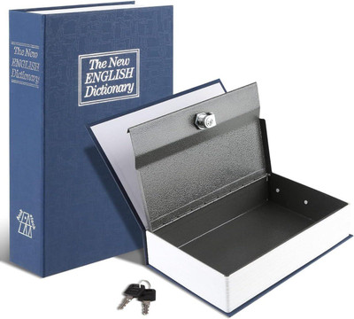 AQUABUCKET Book Shape Dictionary Book Hidden Safe Jewelry Box/Cash Locker Safe Locker Safe Locker(Key Lock)