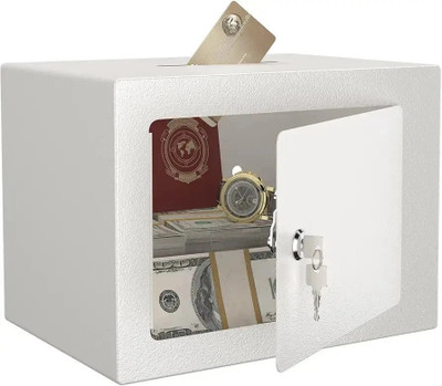 MAXSERA Money Bank, Small Safe For Kids and Home Use,Coin Box for Kids Safe Locker Safe Locker(Key Lock)