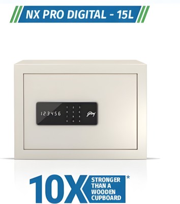 PREMIUM Qgadget Secure Your treasures with Godrej Safe Locker for Home NX pro digital 15L Ivory Safe Locker(Digital)