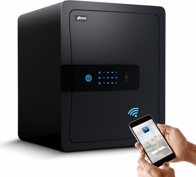 OZONE 45 Ltrs WiFi Safe Locker for Home & Office | App Notifications | Black Safe Locker(Biometric)