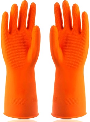 AEFSATM Long Slevees Rubber Washable Wet and Dry Glove Set(Free Size Pack of 2)