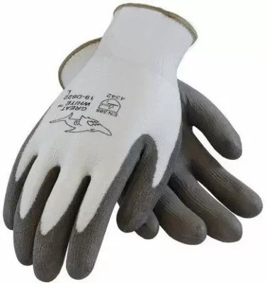 Yiking PVC_1_PAIR_CT Nylon  Safety Gloves(Pack of 1)