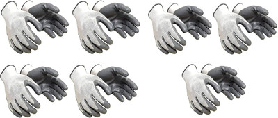 stark 1P-SFTY-GREY Nylon  Safety Gloves(Pack of 2)