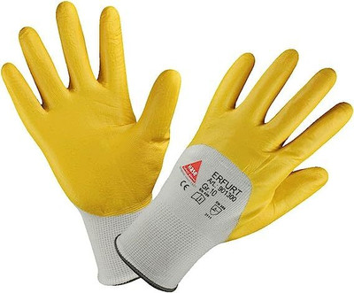RBGIIT Heavy-Duty Reusable Washable Nitrile Coated Work Industrial Agricultural BN-118 Nylon  Safety Gloves(Pack of 1)