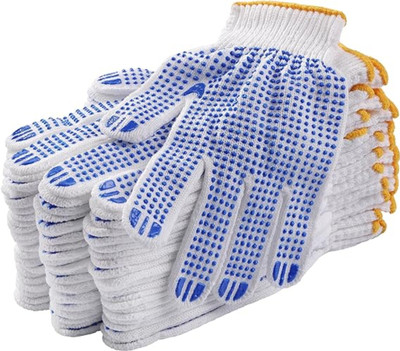 Donizard Dotted Safety Work Glove for Better Grip Industrial Construction Garden Purpose Synthetic  Safety Gloves(Pack of 20)