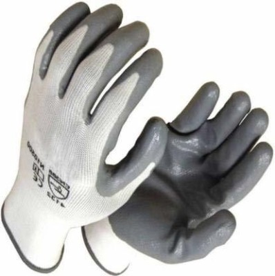 ALWAFLI Reusable Washable Safety Knitted Hand Gloves For Men Women Nylon  Safety Gloves(Pack of 1)