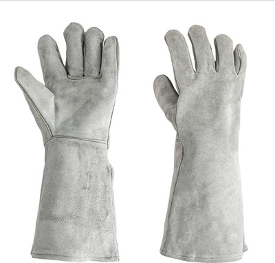 COLORADO 1 Pair Heavy Duty Leather Welding Hand Gloves Protective Durable Heat Resistant Leather  Safety Gloves(Pack of 2)