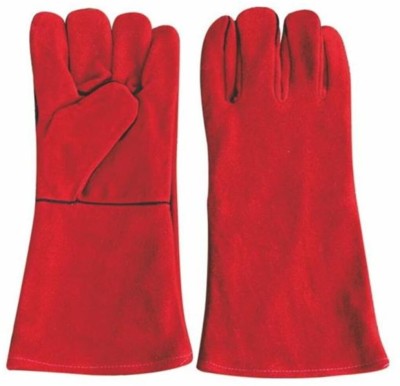 STYLERA 2 Pair Welding Heat & Fire Resistant Cut Proof High Temperature Leather  Safety Gloves(Pack of 4)