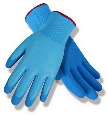 RBGIIT Non Cutting Rubber Cotted Hand Nylon Cut Restitance Chemical Protective Washable Reusable Hand Gloves Indrustrial Wooden Factory Worker Transport Contruction Gloves RBHVNG19 Nylon  Safety Gloves(Pack of 4)