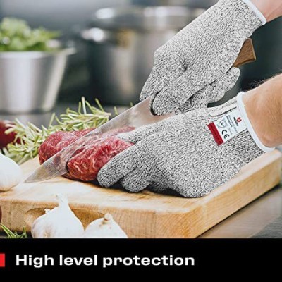 FreshDcart Anti Cutting Cut Resistant Hand Safety Gloves Cut-Proof Level 5 Protection Synthetic  Safety Gloves(Pack of 2)