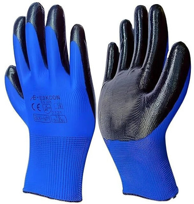 Suresafe Heavy Duty Latex Coated Nylon Safety Gloves for Industrial Hand Protection Nylon, Latex  Safety Gloves(Pack of 1)