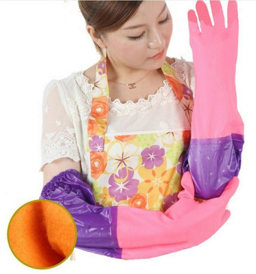 RBSOCK Rubber Elbow Long Slevees Heavy Duty Worker Fabrication Iren PS-79 Rubber, Synthetic  Safety Gloves(Pack of 2)