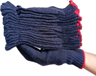 STYLERA 20 Pair Reusable Washable Cotton Knitted Gloves Bundle Free size, For Unisex Synthetic  Safety Gloves(Pack of 40)