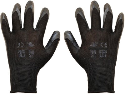 Auto E-Shopping Industrial Hand Safety Gloves Cut Resistant Non Slip Free Size 1 Pair Nylon  Safety Gloves(Pack of 2)
