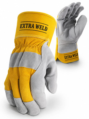 EXTRAWELD High Quality A Grade Split Canadian Gloves PS 261 F Leather  Safety Gloves(Pack of 2)