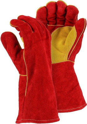 Hand safety HS113 Leather  Safety Gloves(Pack of 1)