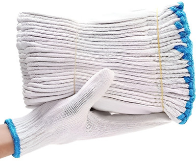 STYLERA Soft Cotton Knitted Winter Normal Safety Hand Work Gloves Reusable Washable Synthetic  Safety Gloves(Pack of 20)