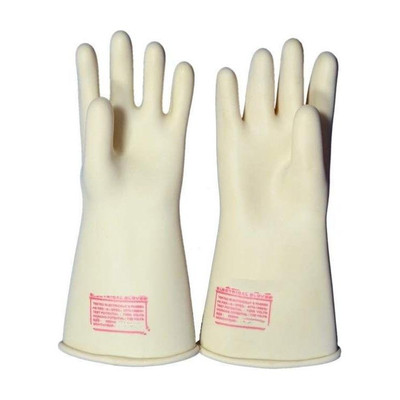 vidyut 11 KV Electrical Insulated Rubber Seamless Hand Gloves (355 mm) Latex  Safety Gloves(Pack of 2)