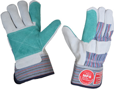 MPS Leather Welding Gloves Heat Resistant MPS107 with Reinforced Palm Leather  Safety Gloves(Pack of 1)