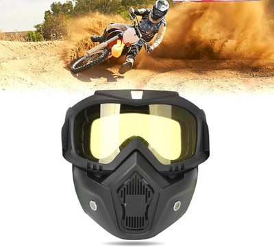 POZUB Motorcycle Helmet Anti Scratch UV Protective Face Mask, Bike Riding Helmet Adjustable Elastic Strap Goggles Helmet Visor Day Night Vision Bike Helmet Blowtorch Safety Goggle(Free-size) POZUB Motorcycle Helmet Anti Scratch UV Protective Face Mask, Bike Riding Helmet Adjustable Elastic Strap Goggles Helmet Visor Day Night Vision Bike Helmet Blowtorch Safety Goggle(Free-size)