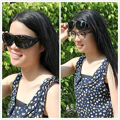 ND BROTHERS Day & Night Riding HD Vision Goggles Anti-Glare Polarized Unisex Sunglasses N355 Motorcycle Goggles(Black, Yellow)