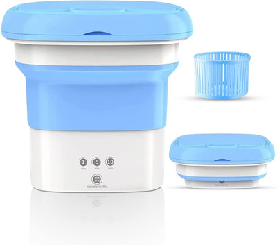 TEZZ Mini Travel Washing Machine with Fold Design & Turbo Spin for Baby Clothes Washing Machine Door Hinge