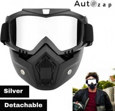 Autozap Motorcycle Eyes Protection Goggles Mask Silver Goggles Riding Mask Blowtorch  Safety Goggle(Free-size)