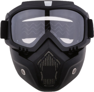 KGMZONE Bike Scoter Motorcycle Protective Goggles Bike Face Mask White Bike Scoter Motorcycle Protective Goggles Bike Face Mask Blowtorch  Safety Goggle(Free-size)