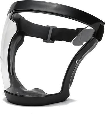 valsheri Face Shield Upgraded Impact & Wind Resistant Cycling Transparent Protection Mask Face Shield Cycling helmet Mask Transparent Protection for Outdoor & Blowtorch  Safety Goggle(Free-size)