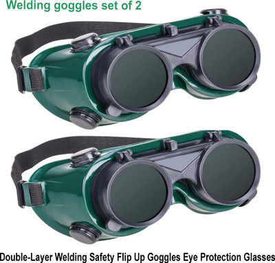 PRAGATI URZA New Heavy Best duty Welding Safety Goggle Free Size Pack of 2pcs Heavy duty Welding Safety Goggle Free Size Pack of 2pcs Welding  Safety Goggle(Free-size)