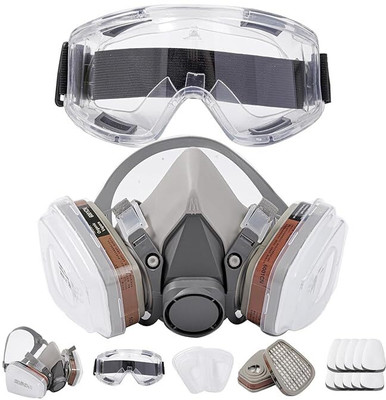 FLOSTRAIN Respirator Mask for Men Welding, Wood-working  Safety Goggle(Free-size)