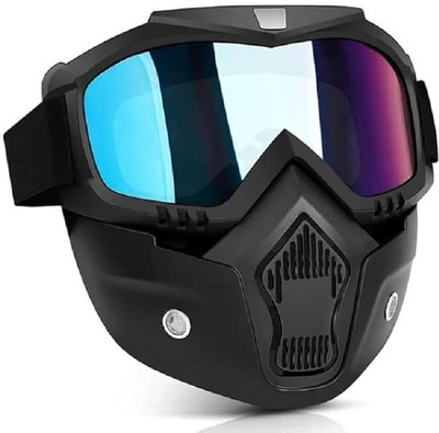 Gentle e kart (Rainbow Visor) Motorcycle Goggle Mask For Bikers Day Night Vision Anti Scratch Blowtorch  Safety Goggle(Free-size)