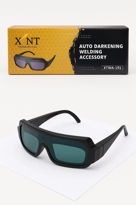 Hamid XLNT Auto Darkening Welding Goggles,Safety Protective Welding Glasses Protective Lenses, with Suitable Storage Box for Glasses Welding, Wood-working  Safety Goggle(Free-size)