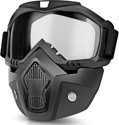 GRANSI Helmet Goggles Removable with Face Mask/Eyewear Shield/Face Bike Motorcycle Blowtorch  Safety Goggle(Free-size)