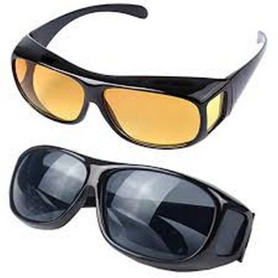 NIMYANK Wrap-around Sunglasses(For Men & Women, Yellow, Black)