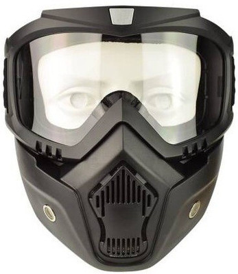 Auto Trends SR-10- Clear protective goggles with detachable mask Full Face Mask Goggles Bike Off-Road Racing Glasses Blowtorch Safety Goggle Blowtorch  Safety Goggle(Free-size)