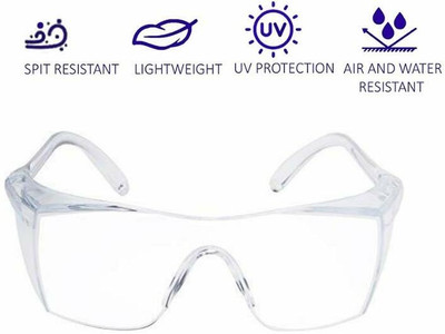 ExpressHub GLS002 Eye Protection Glasses with Clear Lens, Transparent Power Tool  Safety Goggle(Free-size)