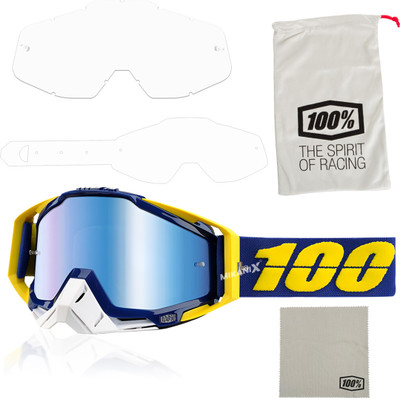 BRXR MX Dirt Bike Goggles ATV Motocross Off Road Racing Riding Eyewear Safety BLUE for Ski, Snowboarding, Cycling & Outdoor Sports Laboratory  Safety Goggle(Free-size)