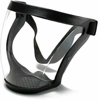 PGADHIYA Transparent Faceshield Mask | Protective Face Shield Mask for Work Transparent Face Shield Mask | Full Face Protection Mask (PACK OF 1) Welding, Wood-working, Power Tool  Safety Goggle(Free-size)