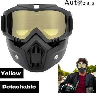 Autozap Motorcycle Eyes Protection Goggles Mask Yellow Goggles Riding Mask Blowtorch  Safety Goggle(Free-size)