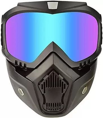 KGMZONE Motocross Bike Riding Goggles Glasses Face Dust Mask With Detachable-kz107 Bike Motorcycle Protective Goggles Bike Face Mask Blowtorch  Safety Goggle(Free-size)