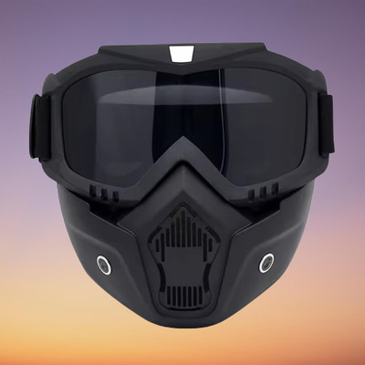 MOBONE Motocross Face Mask Goggles Motorcycle UTV Off Road Race Eyewear Glasses Blowtorch  Safety Goggle(Free-size)