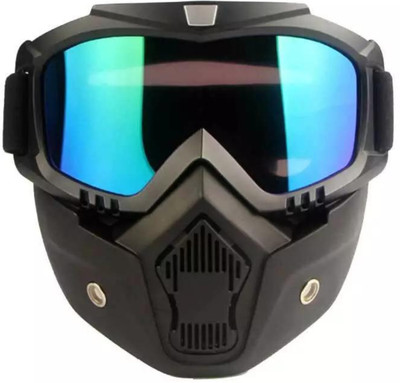 Olsic Mask, Airsoft Mask Full Face and Detachable Airsoft Goggles Blowtorch - Windproof Dirt Shield With Soft Foam Padded Detachable Safety Goggle@1 Safety Visor(Size - Free-size)