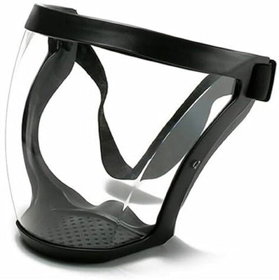 ShopVee GB4567 Transparent Face Shield Mask | Full Face Protection Welding, Wood-working, Power Tool  Safety Goggle(Free-size)