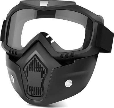 Kesri Goggle Face Mask Anti Scratch UV Protected Face & Eyewear Windproof Dirt Shield Face mask for biker Blowtorch  Safety Goggle(Free-size)